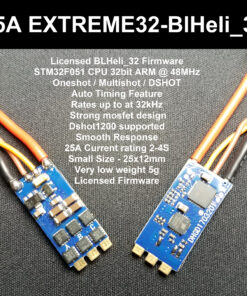 25A EXTREME32 - 32BIT ESC BLHELI_32 (D-Shot1200)