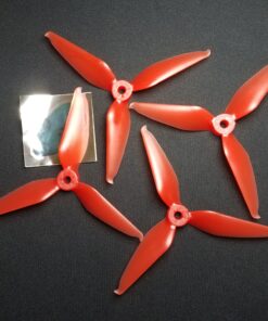 Team RACEKRAFT 5046TCS 5" TRI-BLADE PROP - (Red Clear)