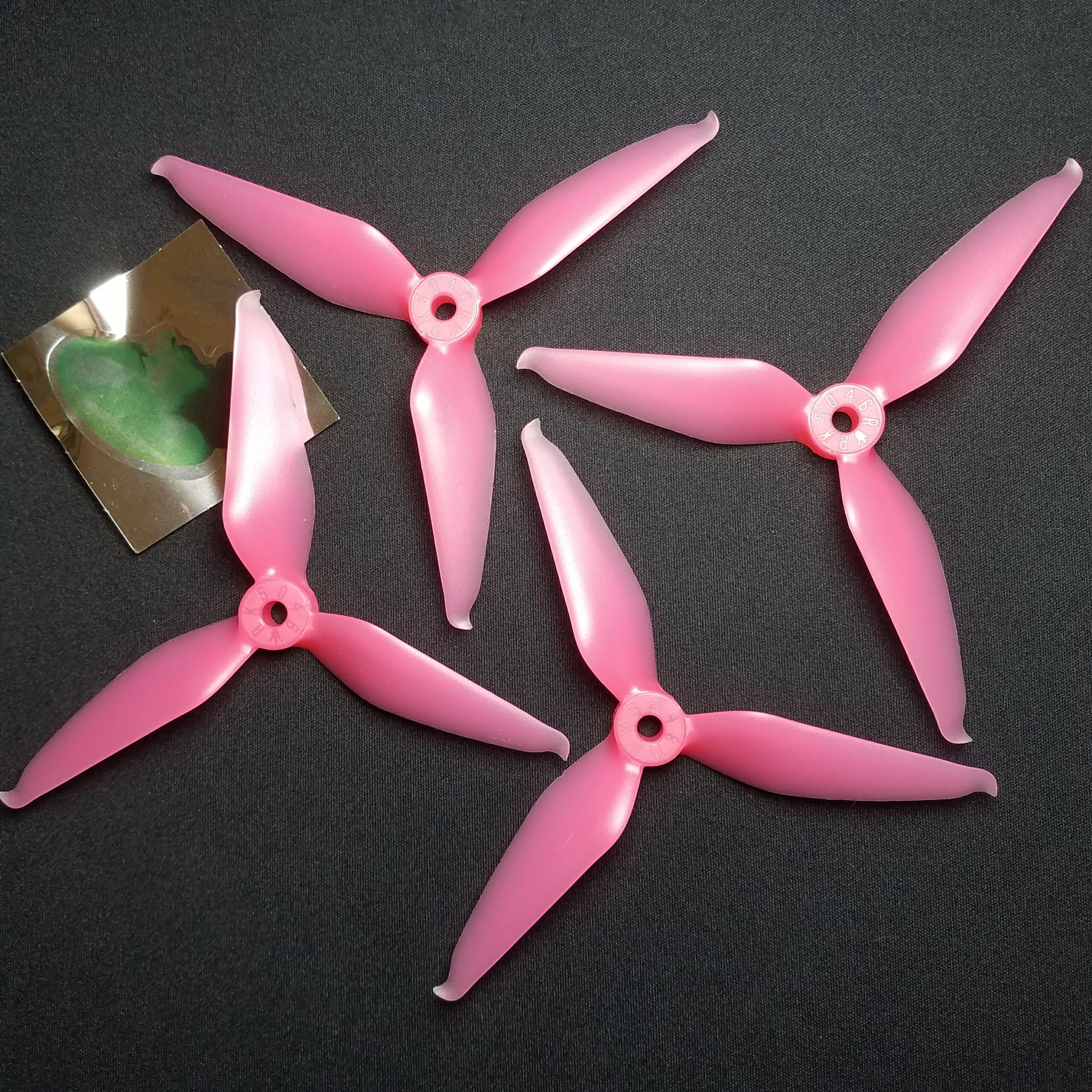 Team RACEKRAFT 5046TCS 5" TRI-BLADE PROP - (Pink Clear)