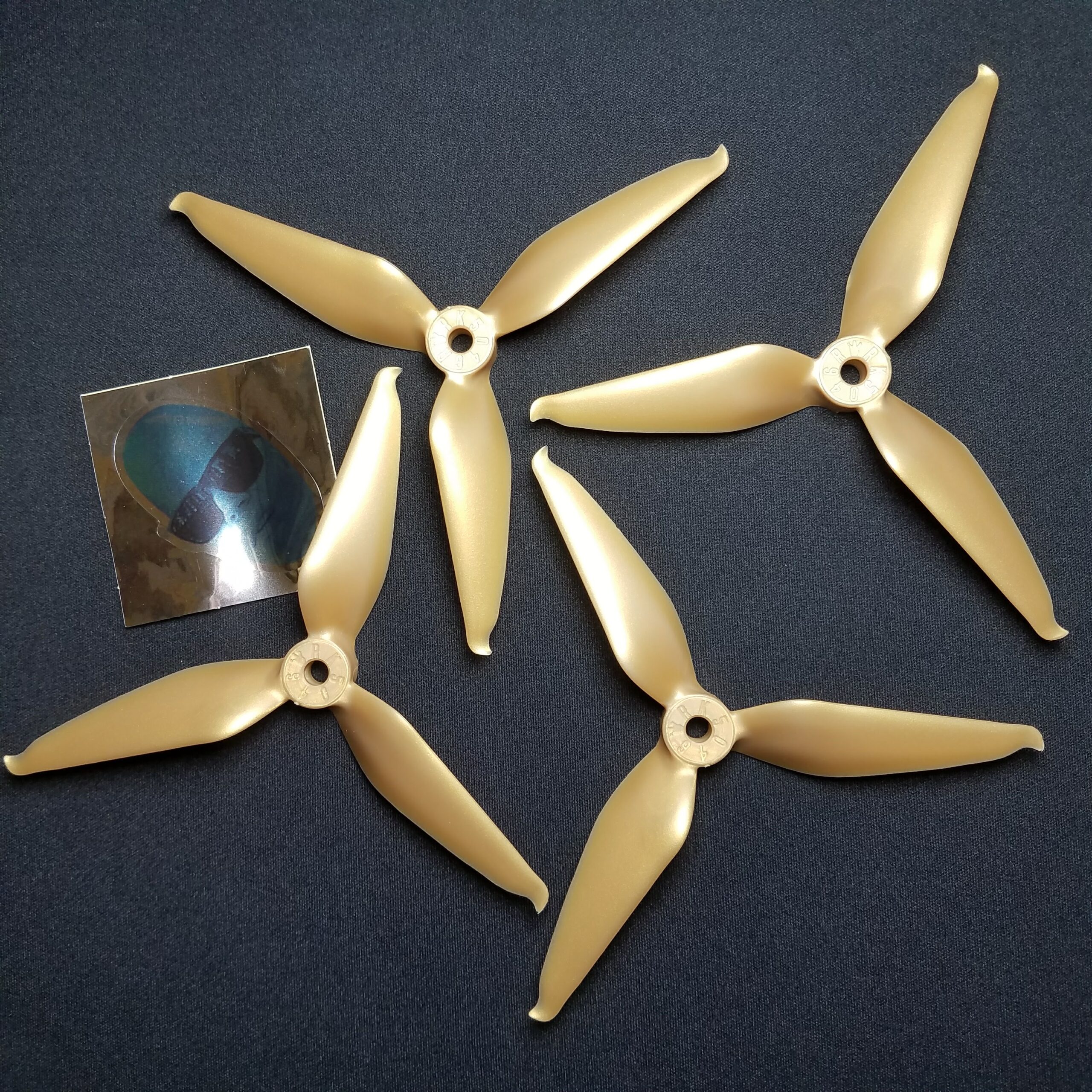 Team RACEKRAFT 5046TCS 5" TRI-BLADE PROP - (Gold)