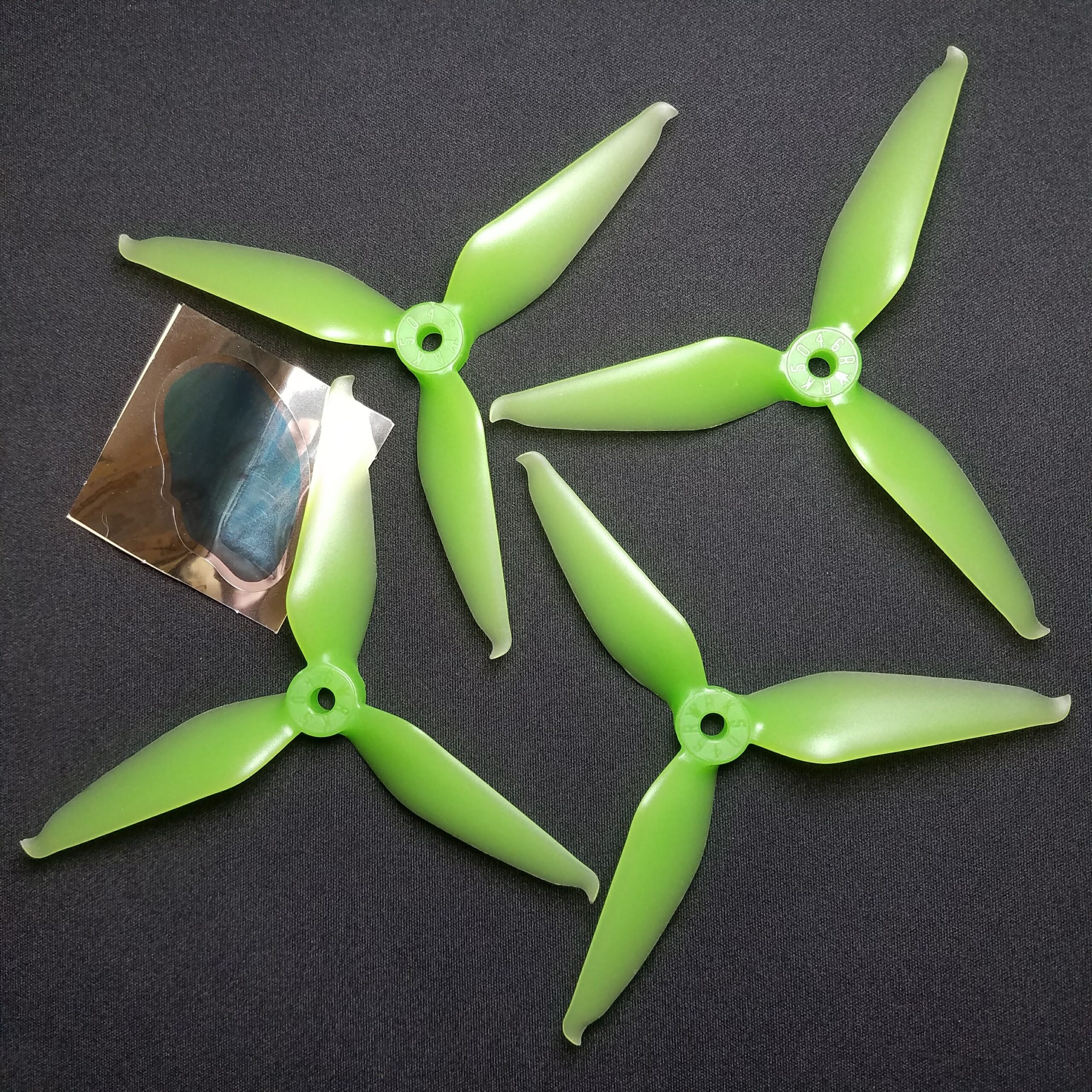Team RACEKRAFT 5046TCS 5" TRI-BLADE PROP - (Green Clear)