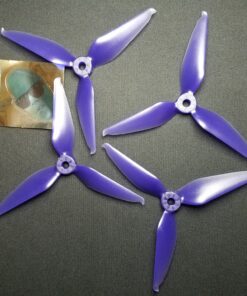 Team RACEKRAFT 5046TCS 5" TRI-BLADE PROP - (Purple Clear)