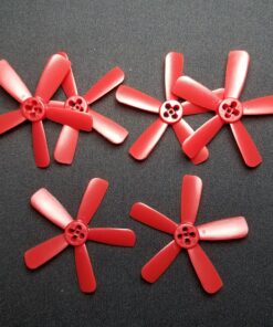 2inch 2038 5-Blade Micro Propellers (Red) 3-pairs