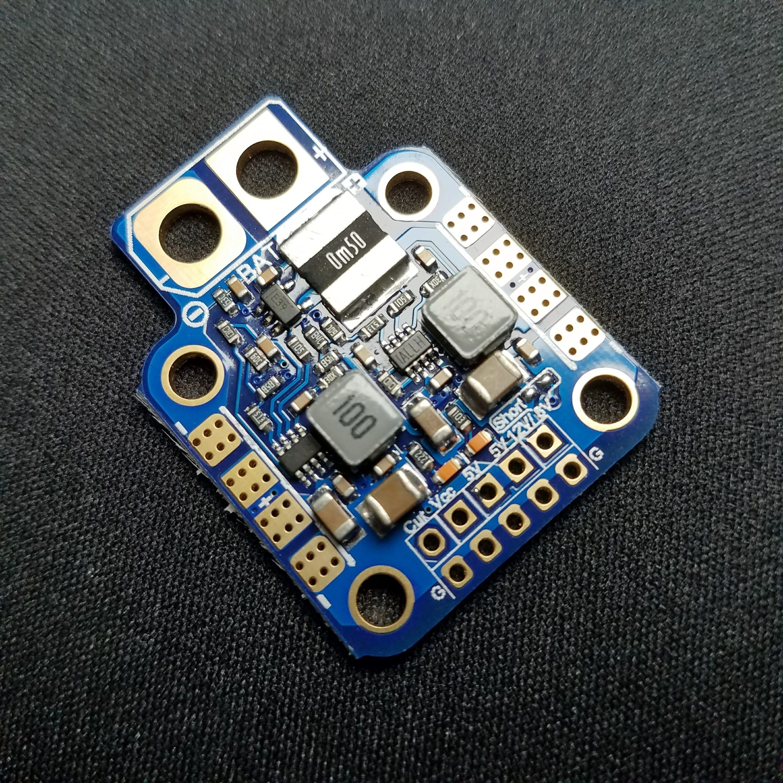 RTF Mini Power PDB (20x20mm, 5v & 8v/12v Reg, Current Sensor) - Image 4