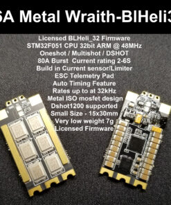 66A WRAITH32 METAL V2 - 32BIT BLHELI ESC