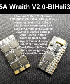 25A Wraith32 Mini V2 - 32bit BLHELI ESC
