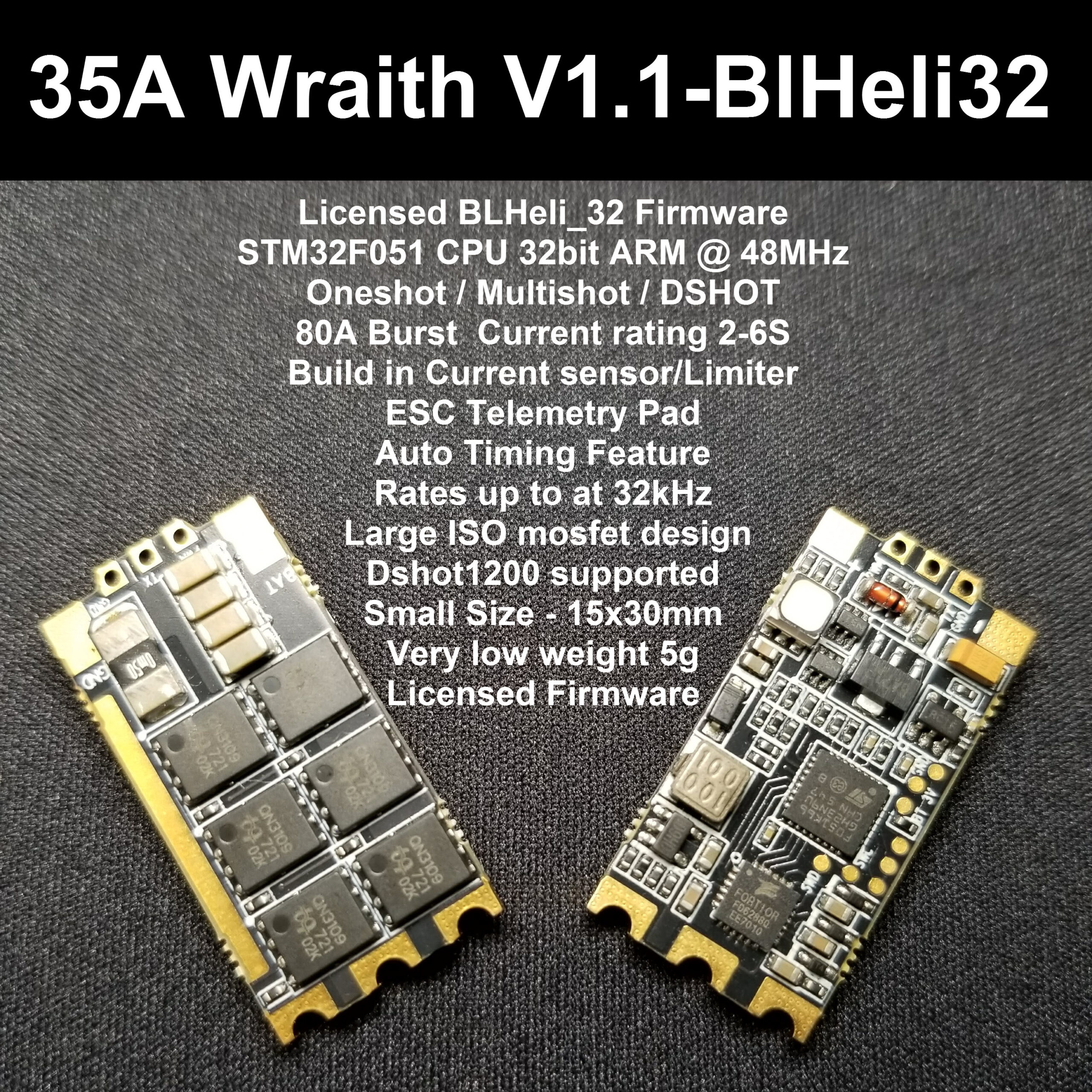 35A WRAITH32 V1.1 - 32BIT BLHELI ESC